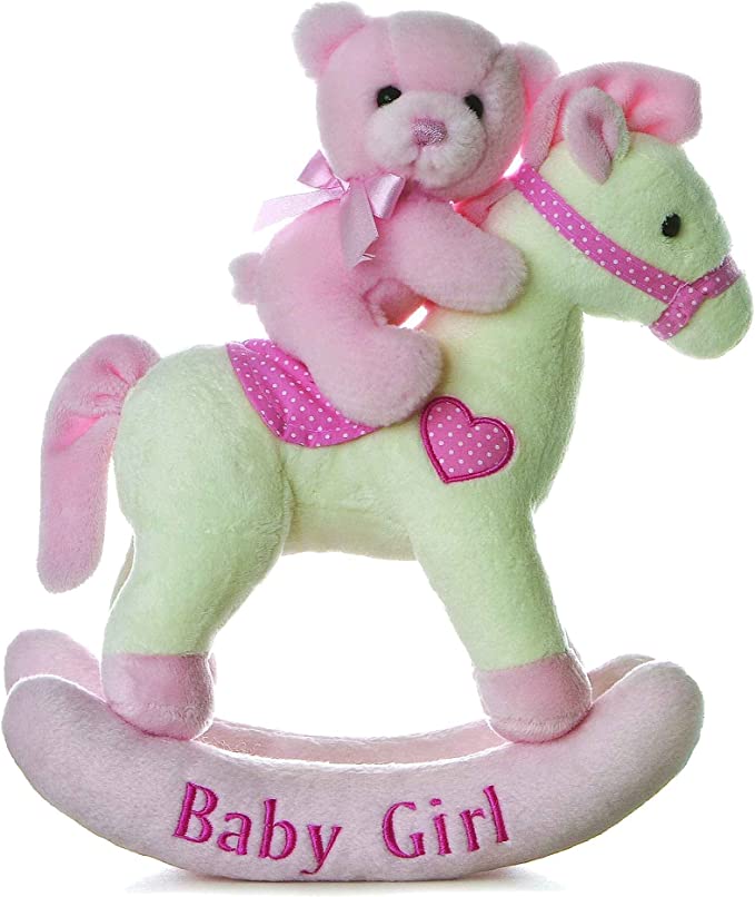 12" Baby Girl Rocking Horse Musical